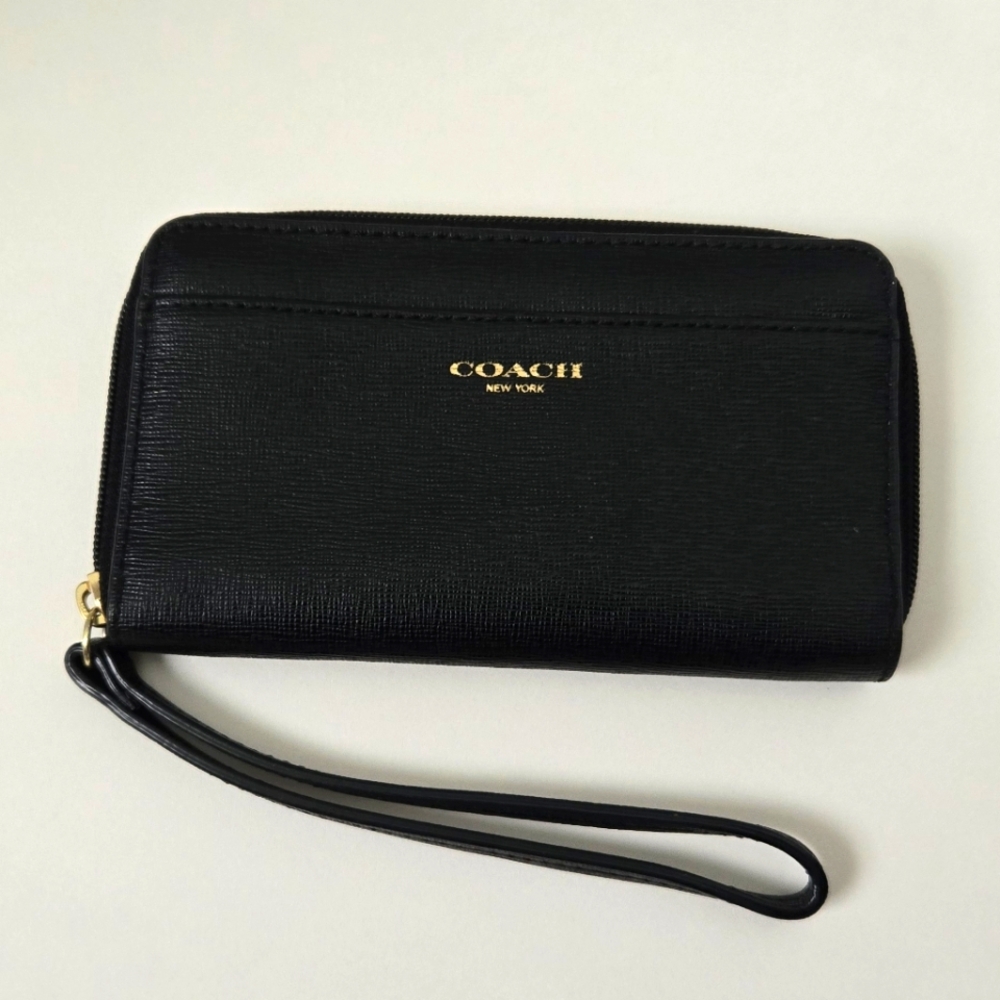 Coach Black Wristlet